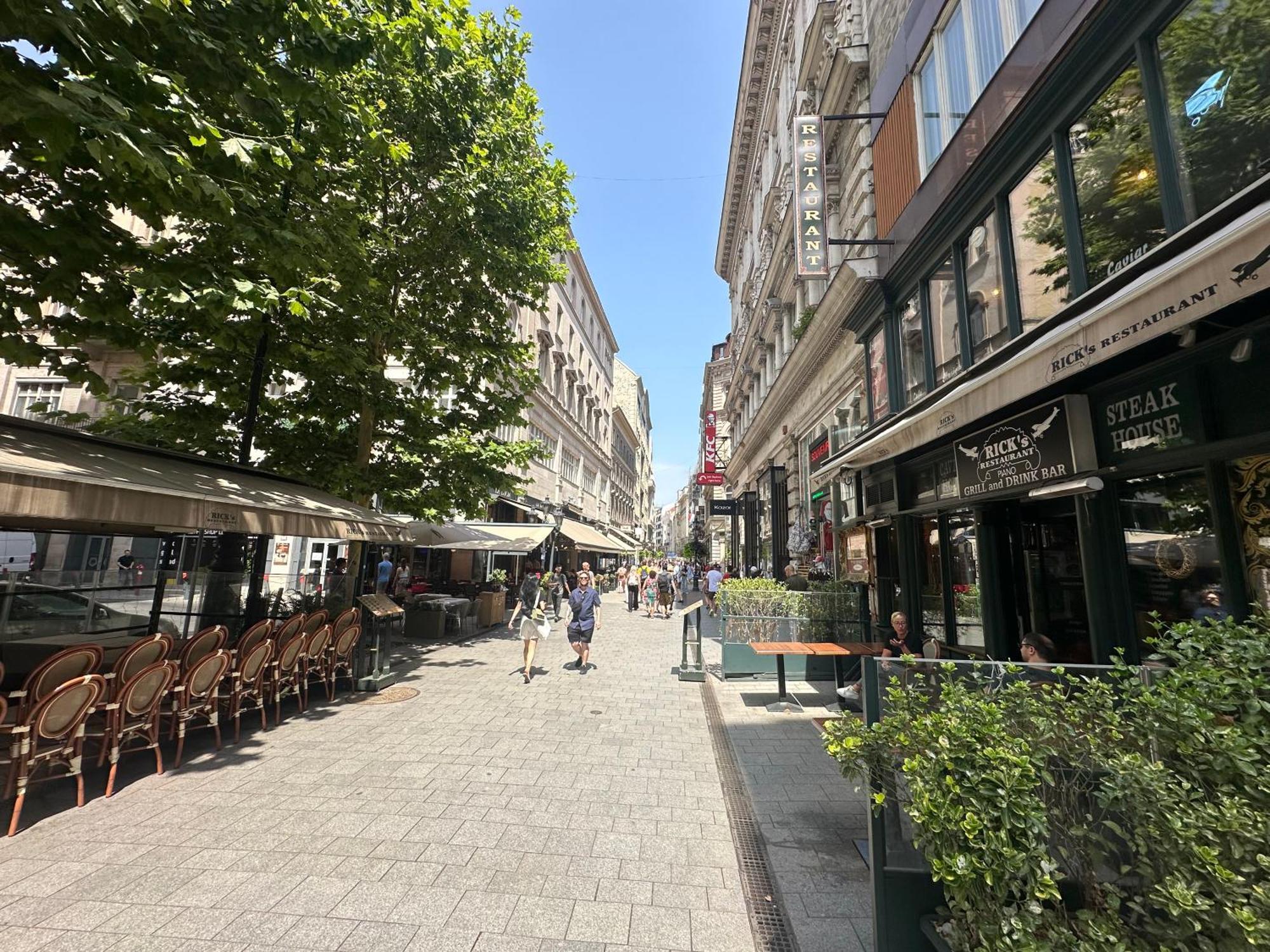 Bright Apartment In The Most Beautiful Street Of Budapest Vaci Street, Fashion Street Budapeste Exterior foto